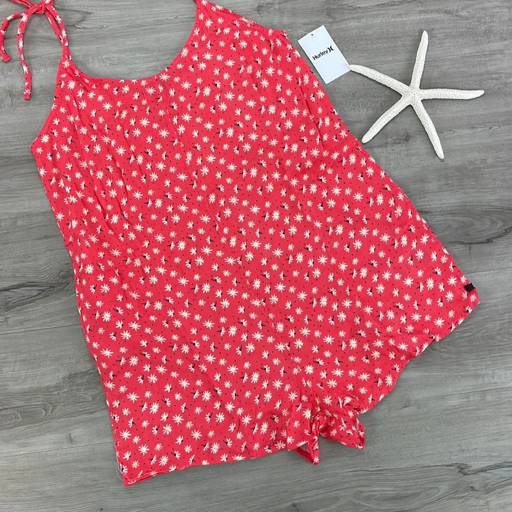 🔆HURLEY🔆 RLY NATURALS TIE STRAP ROMPER - Picture 7 of 14